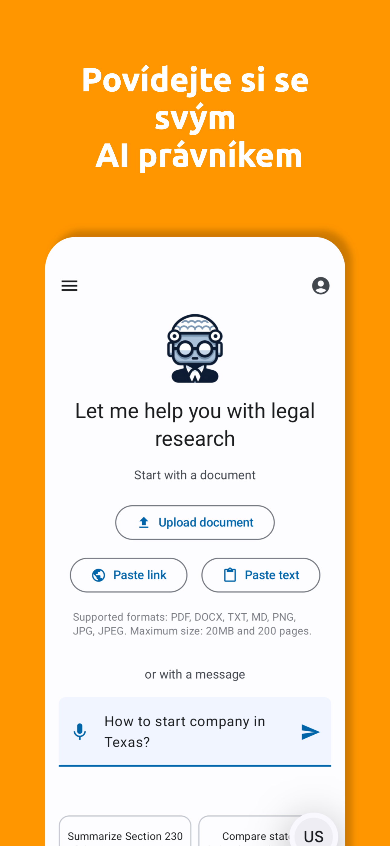 AI Reads Law App - Screenshot 1