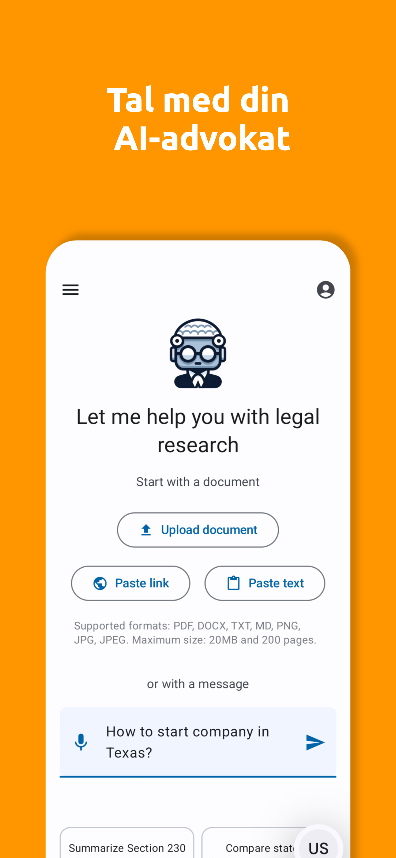 AI Reads Law App - Screenshot 1