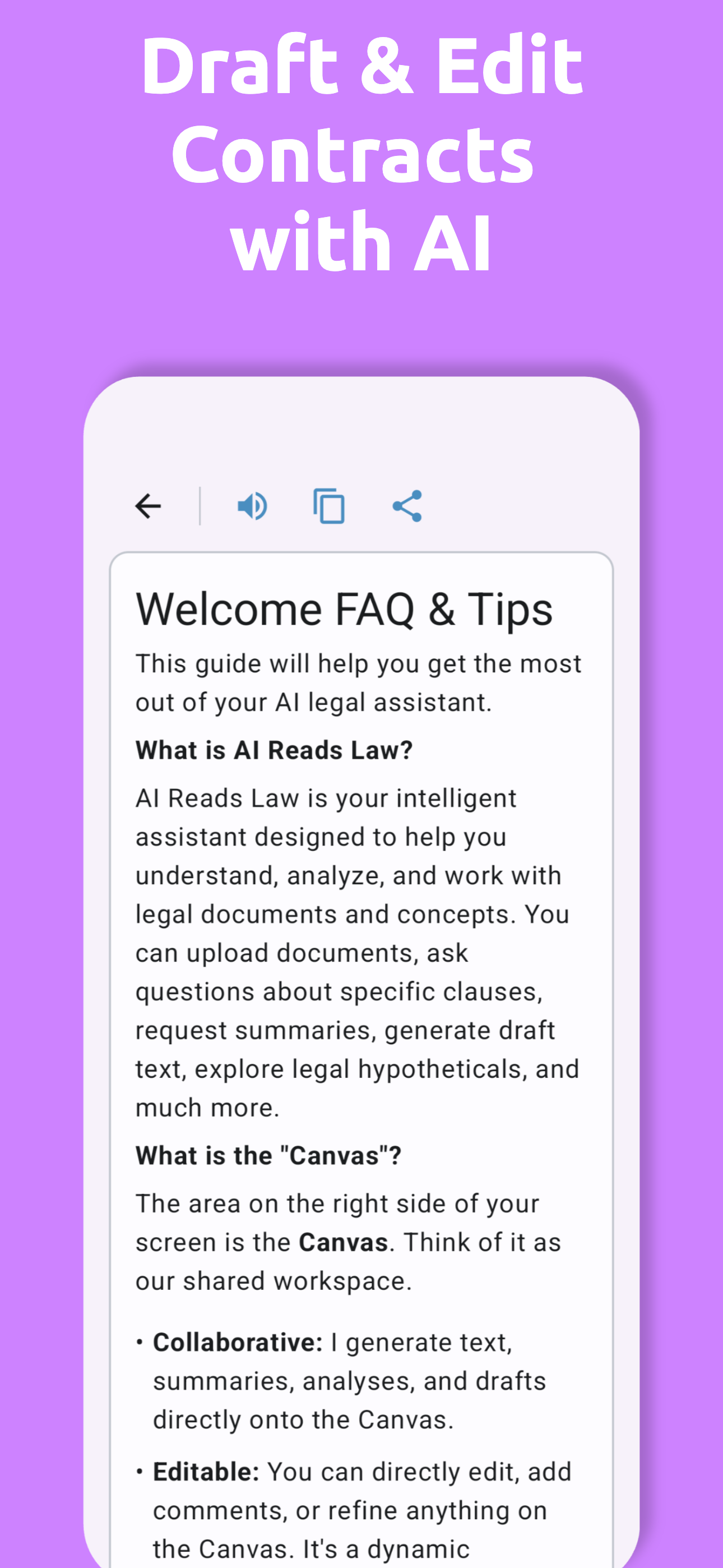 AI Reads Law App - Screenshot 3