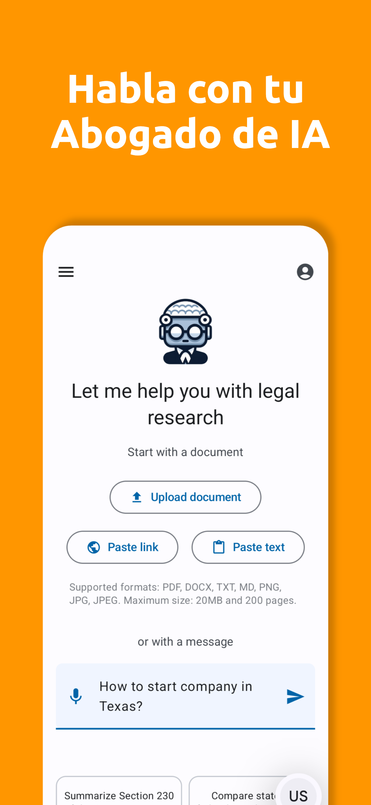 AI Reads Law App - Screenshot 1