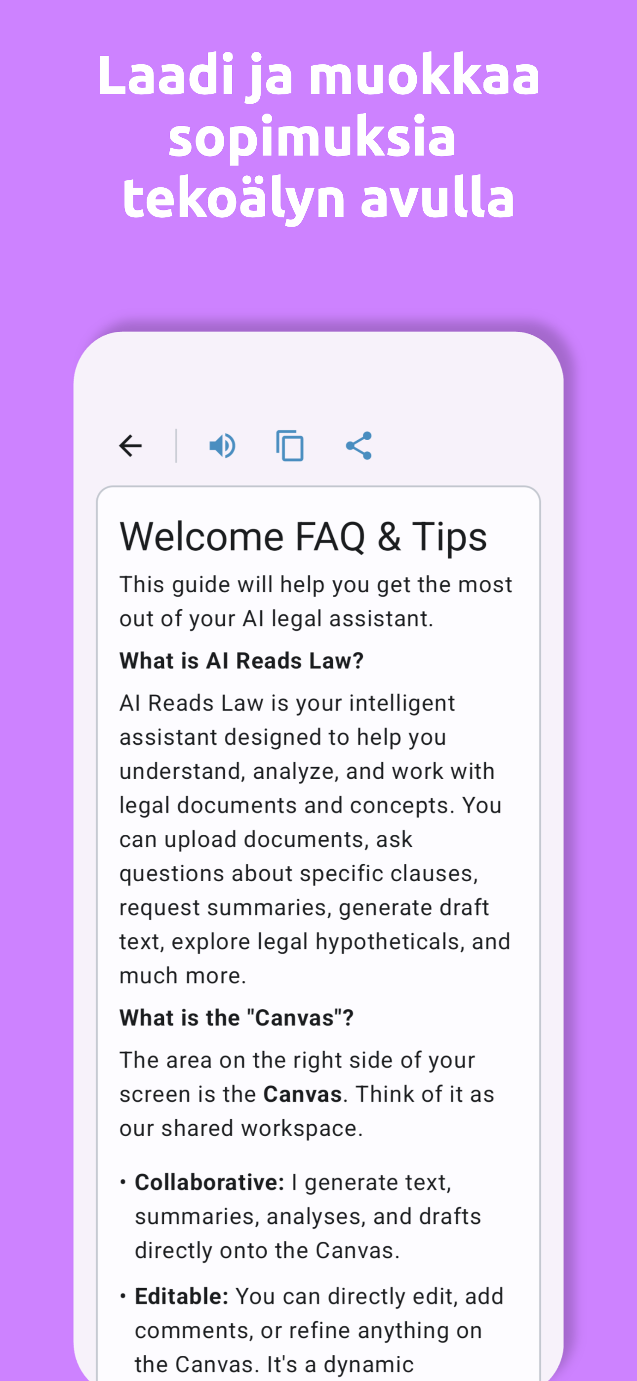AI Reads Law App - Screenshot 3