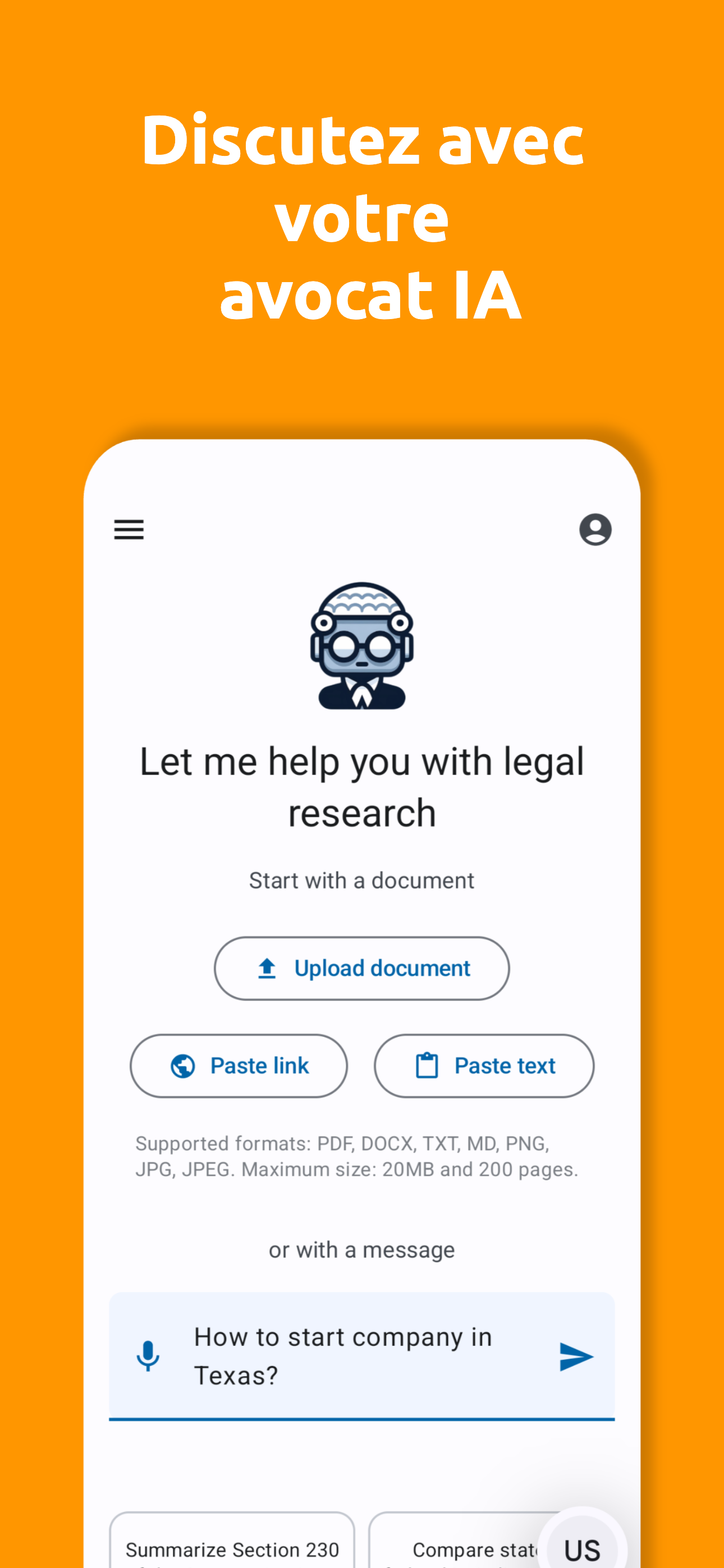 AI Reads Law App - Screenshot 1
