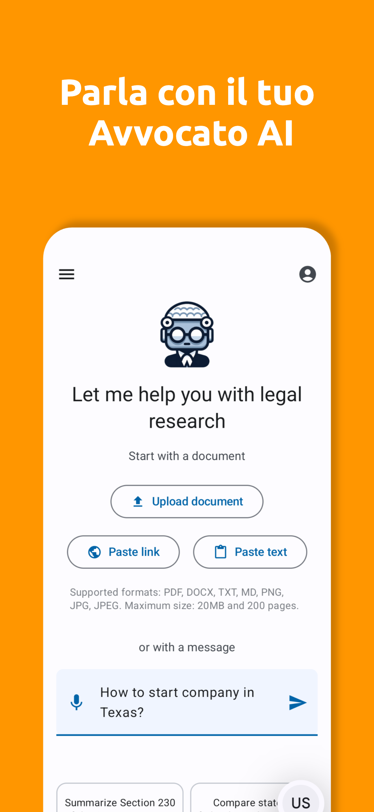 AI Reads Law App - Screenshot 1