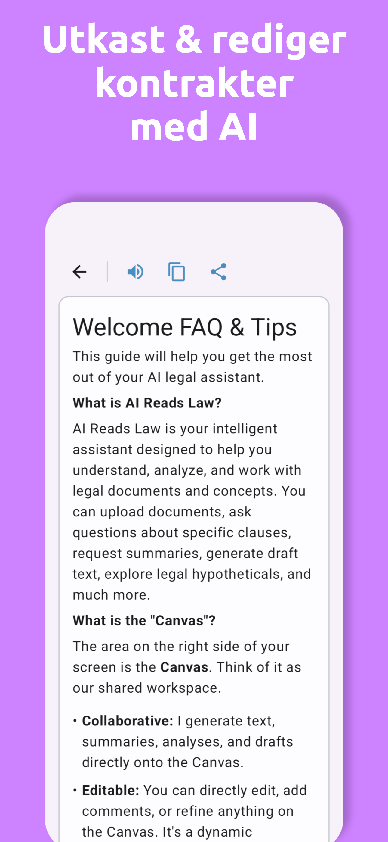 AI Reads Law App - Screenshot 3