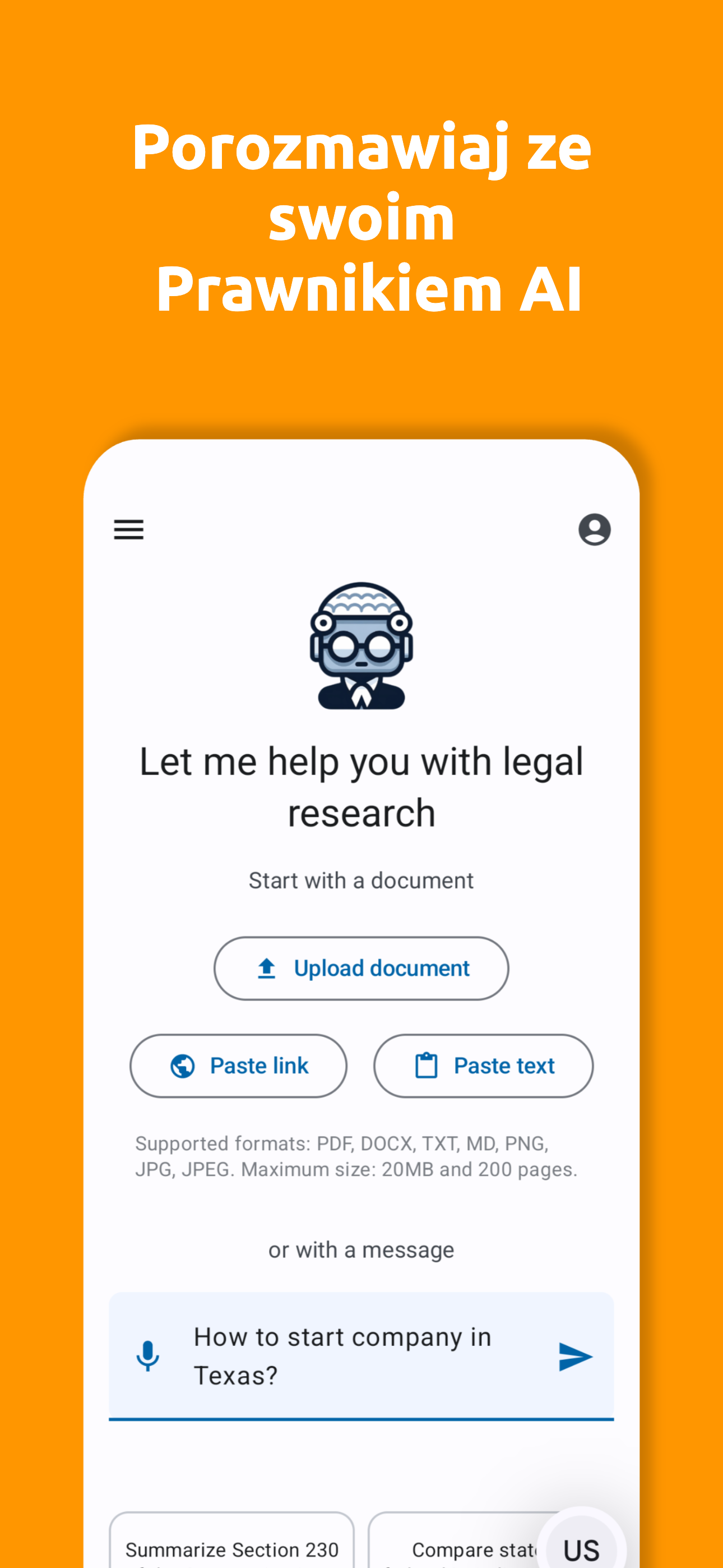 AI Reads Law App - Screenshot 1