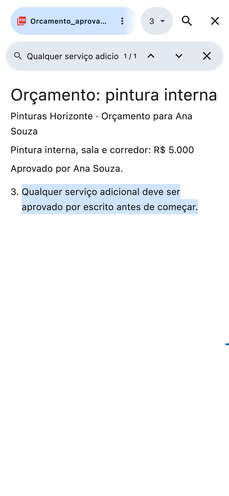 Abra cada fonte na cláusula exata