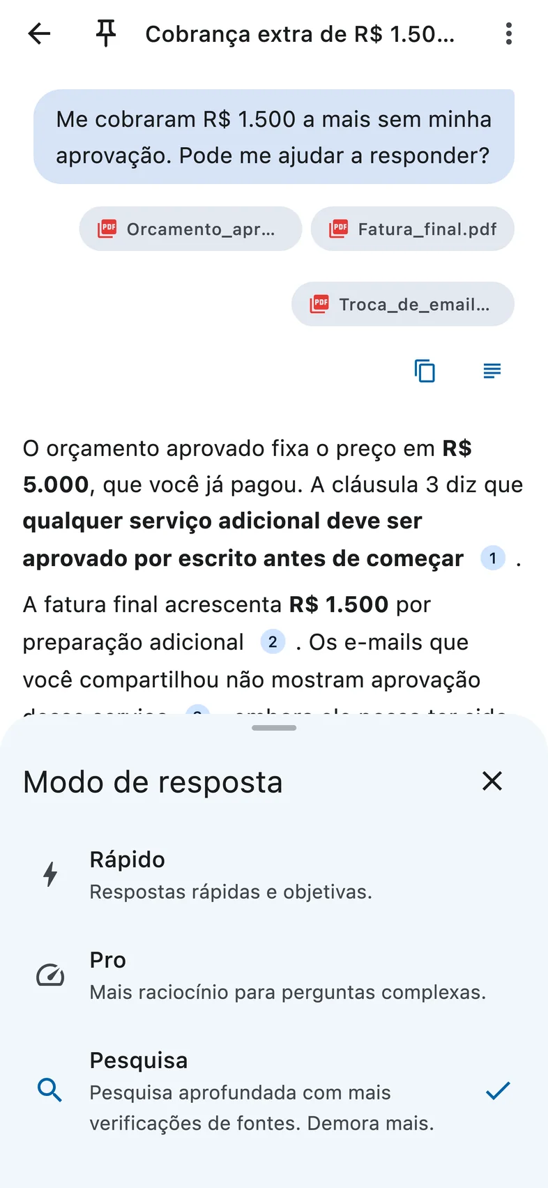 Escolha o quanto a IA se aprofunda