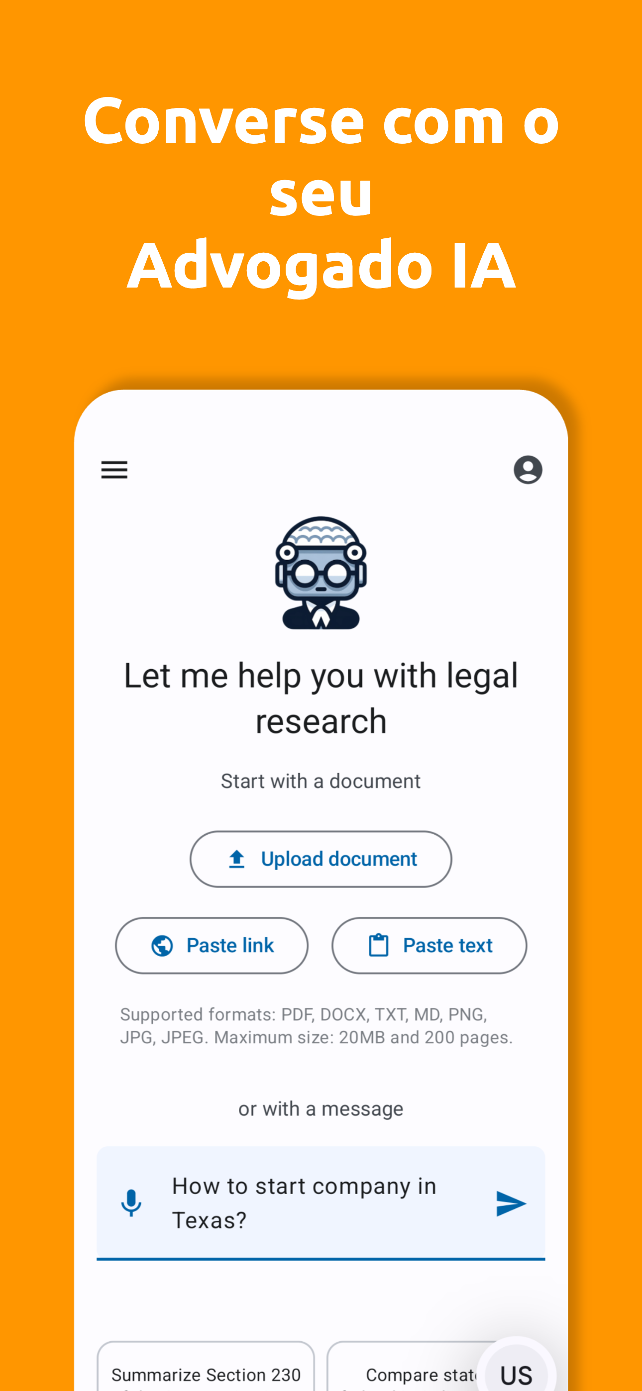 AI Reads Law App - Screenshot 1