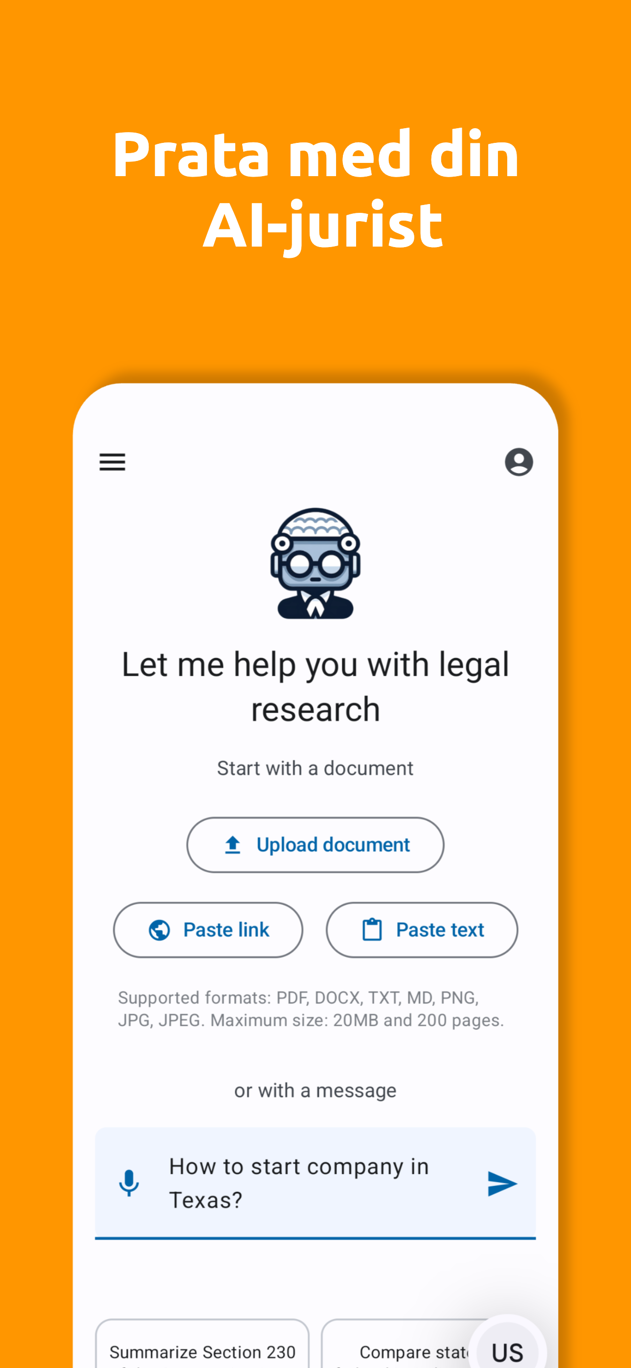 AI Reads Law App - Screenshot 1