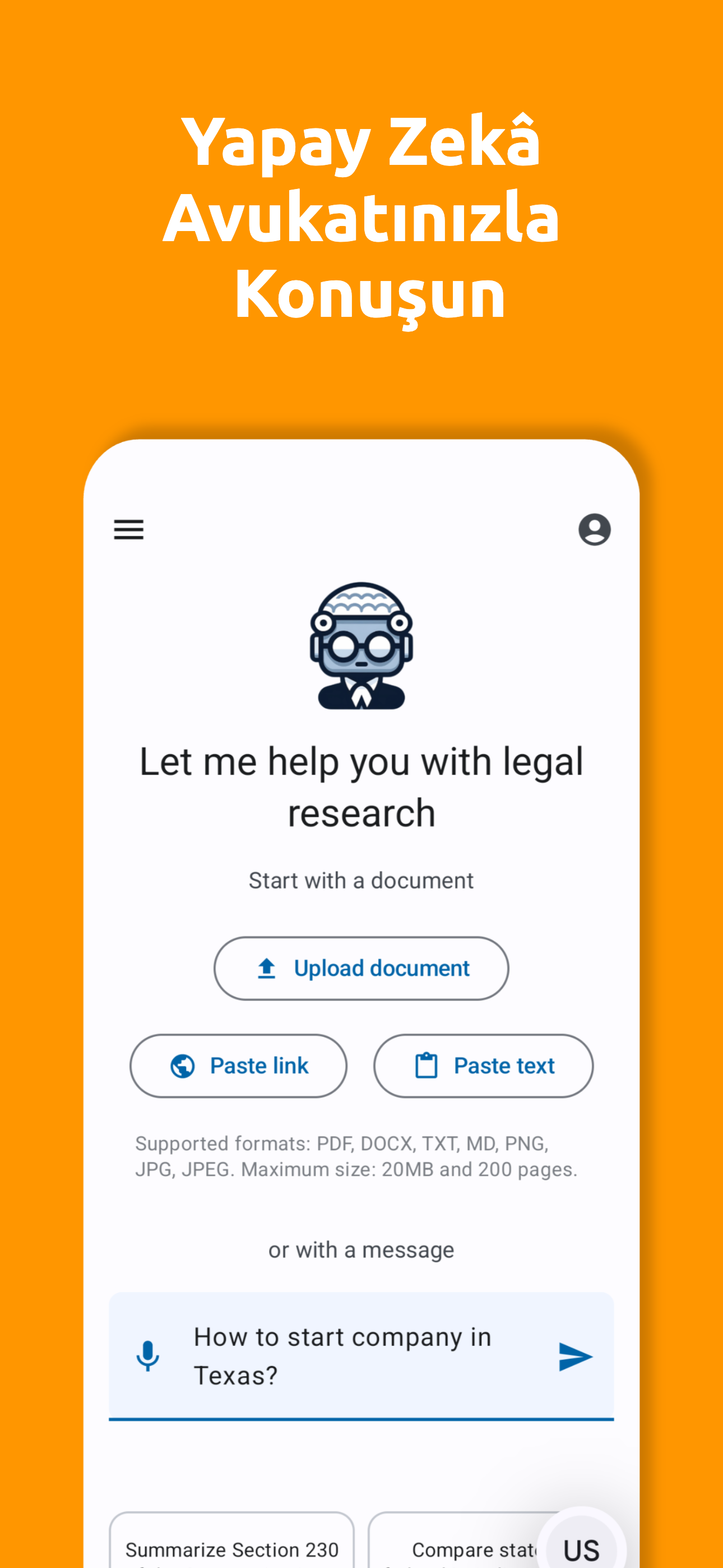 AI Reads Law App - Screenshot 1