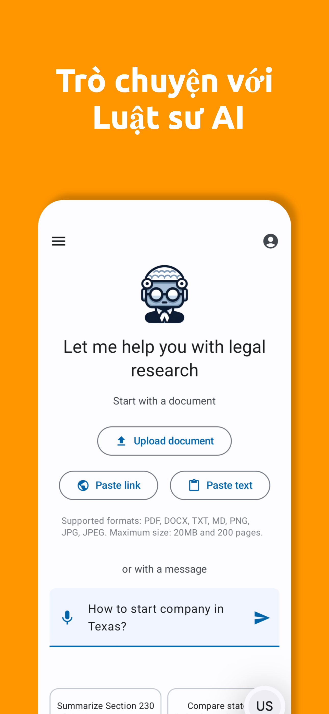 AI Reads Law App - Screenshot 1